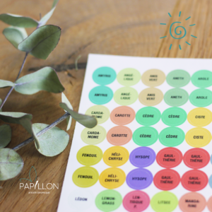 Stickers huile essentielle